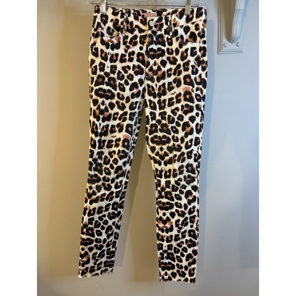 MOTHER Denim - MOTHER High Waisted Looker Cheetah Print Jeans 26 Touch of the Tiger‎